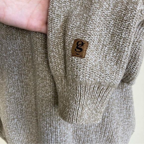 Vtg Gear for Sports 1/4 Button-up Knit Grandpa Sweater ‘Notre Dame’ Logo Sz L - Picture 10 of 16